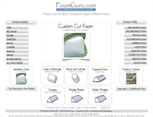 Tablet Screenshot of foamguru.com